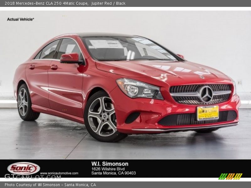 Jupiter Red / Black 2018 Mercedes-Benz CLA 250 4Matic Coupe