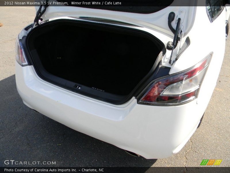 Winter Frost White / Cafe Latte 2012 Nissan Maxima 3.5 SV Premium