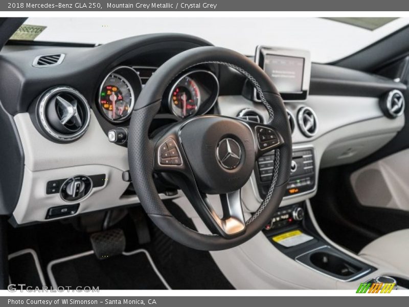 Dashboard of 2018 GLA 250