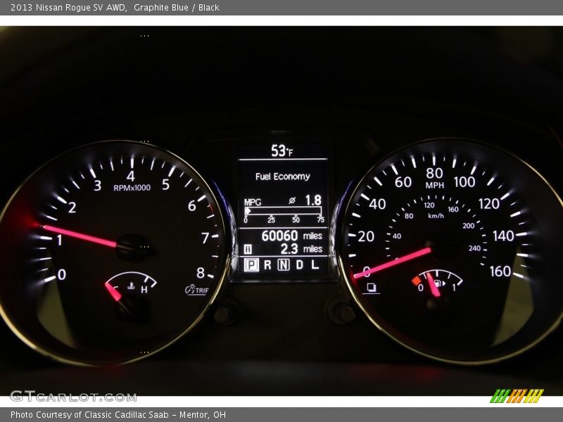 Graphite Blue / Black 2013 Nissan Rogue SV AWD