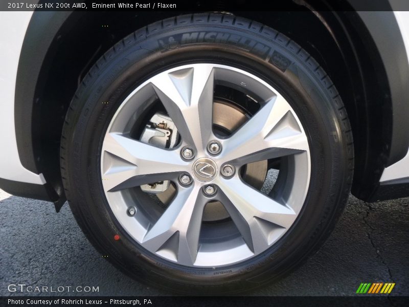 Eminent White Pearl / Flaxen 2017 Lexus NX 200t AWD