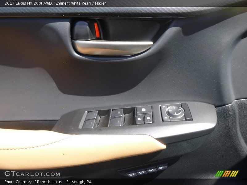 Eminent White Pearl / Flaxen 2017 Lexus NX 200t AWD