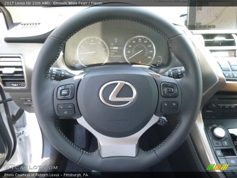 Eminent White Pearl / Flaxen 2017 Lexus NX 200t AWD