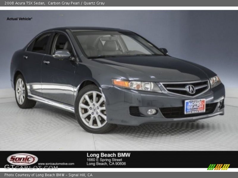Carbon Gray Pearl / Quartz Gray 2008 Acura TSX Sedan
