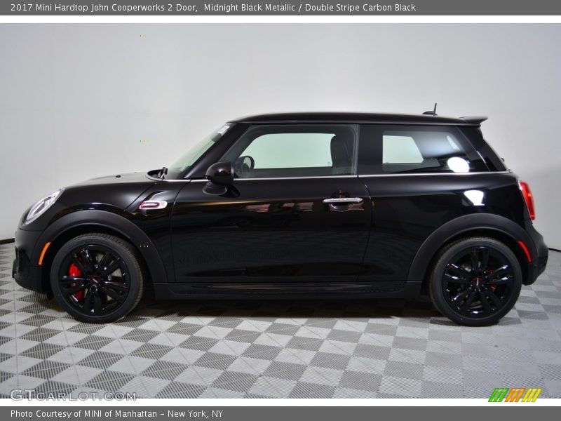 Midnight Black Metallic / Double Stripe Carbon Black 2017 Mini Hardtop John Cooperworks 2 Door