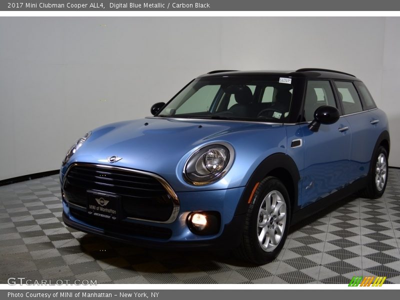 Digital Blue Metallic / Carbon Black 2017 Mini Clubman Cooper ALL4