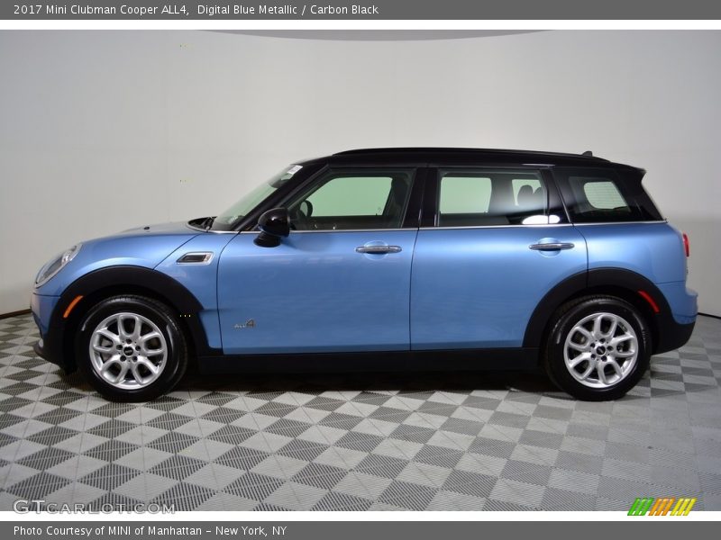 Digital Blue Metallic / Carbon Black 2017 Mini Clubman Cooper ALL4