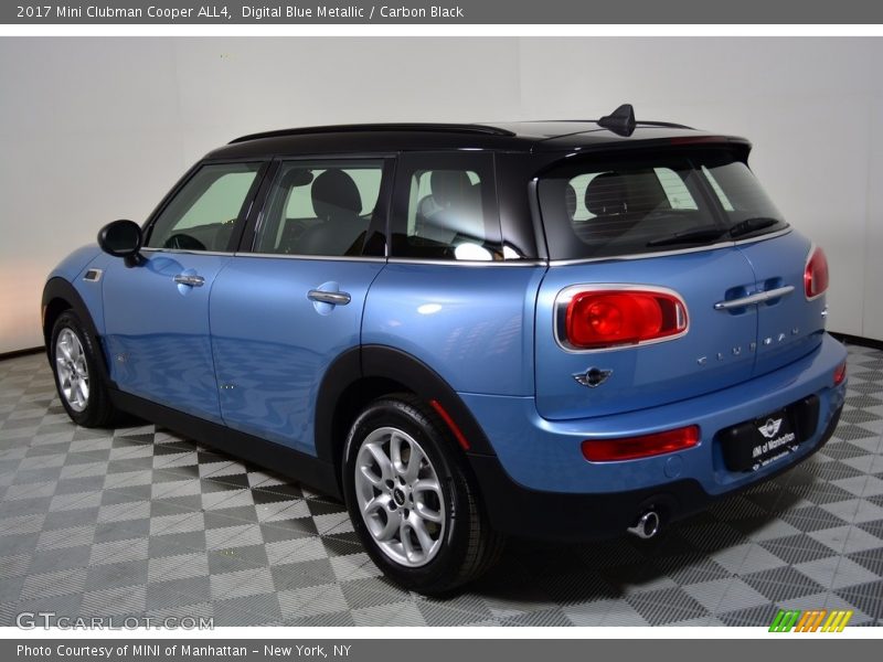 Digital Blue Metallic / Carbon Black 2017 Mini Clubman Cooper ALL4