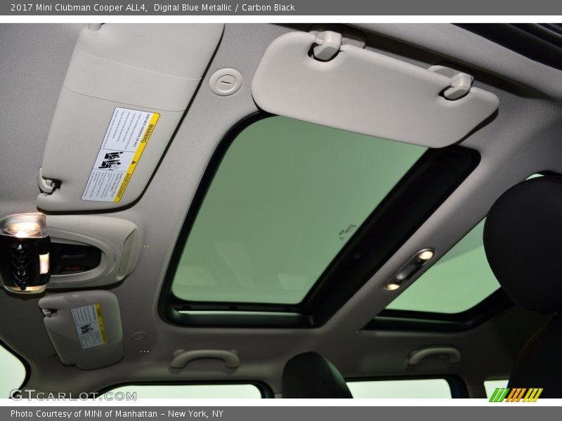 Digital Blue Metallic / Carbon Black 2017 Mini Clubman Cooper ALL4
