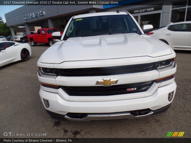 Summit White / Cocoa/­Dune 2017 Chevrolet Silverado 1500 LT Double Cab 4x4