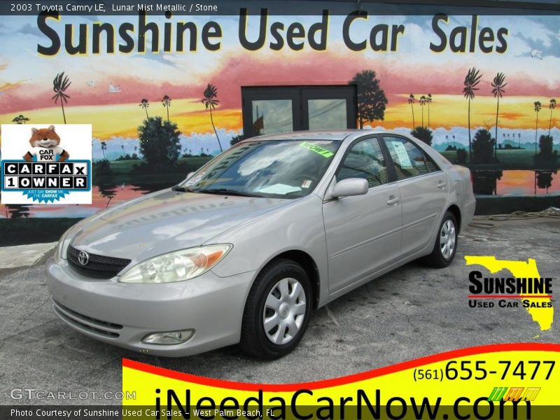 Lunar Mist Metallic / Stone 2003 Toyota Camry LE