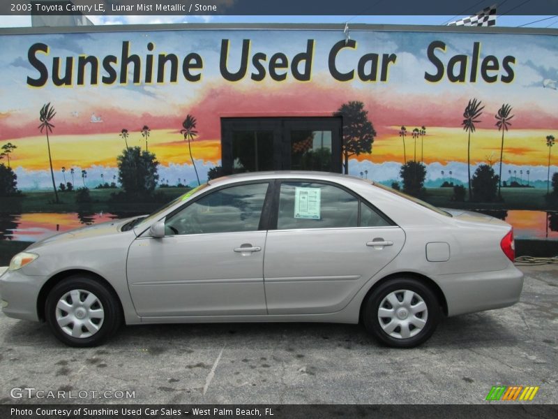 Lunar Mist Metallic / Stone 2003 Toyota Camry LE