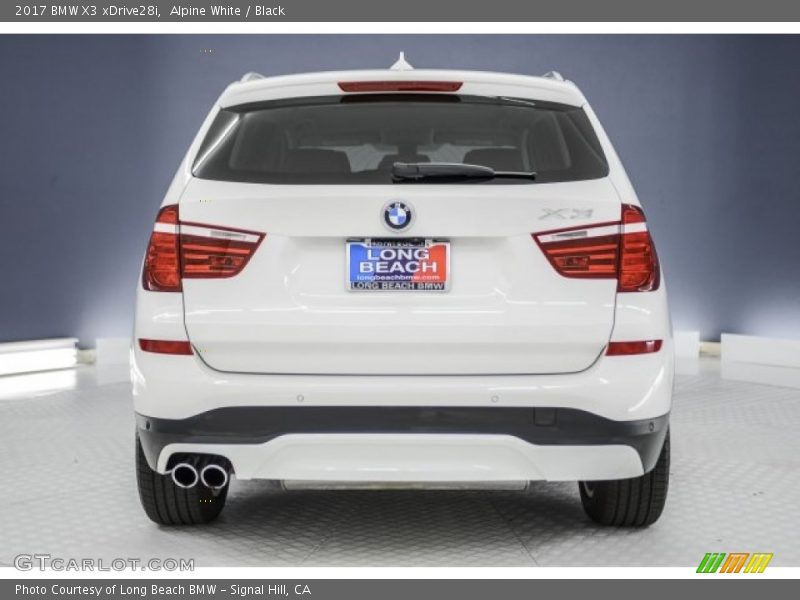 Alpine White / Black 2017 BMW X3 xDrive28i
