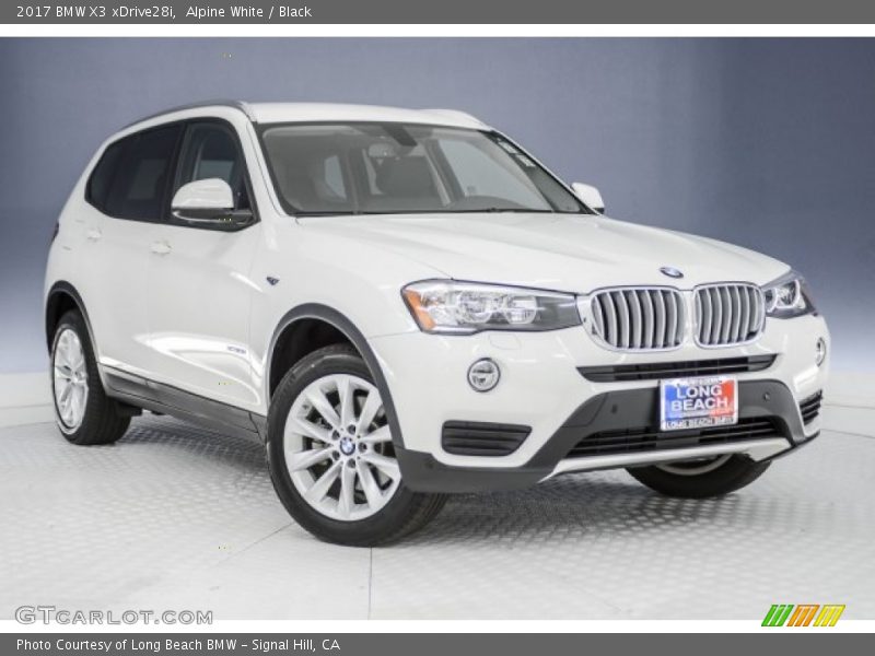 Alpine White / Black 2017 BMW X3 xDrive28i