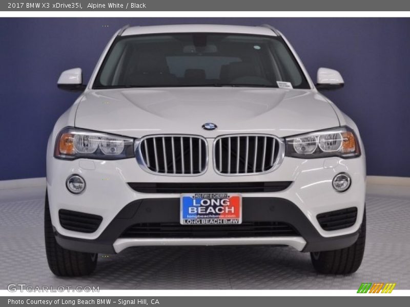 Alpine White / Black 2017 BMW X3 xDrive35i