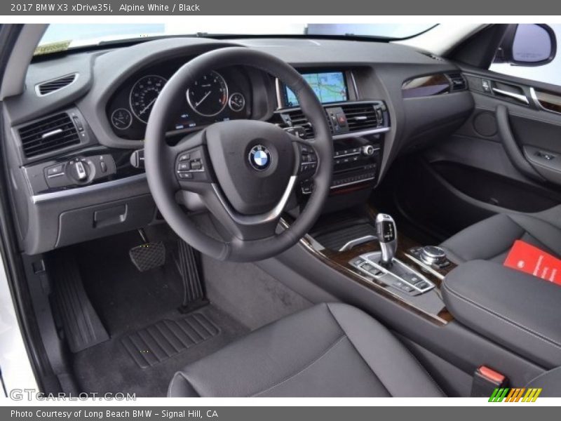 Alpine White / Black 2017 BMW X3 xDrive35i