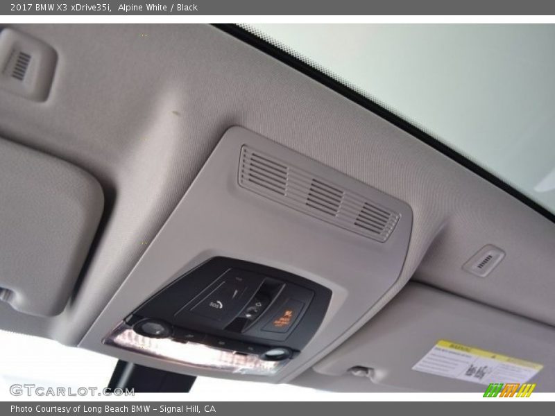 Alpine White / Black 2017 BMW X3 xDrive35i