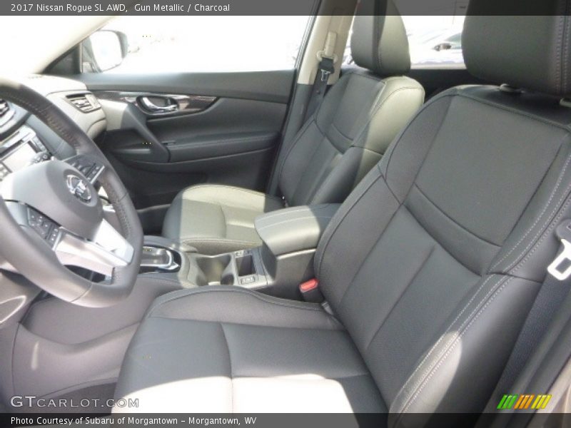 Gun Metallic / Charcoal 2017 Nissan Rogue SL AWD