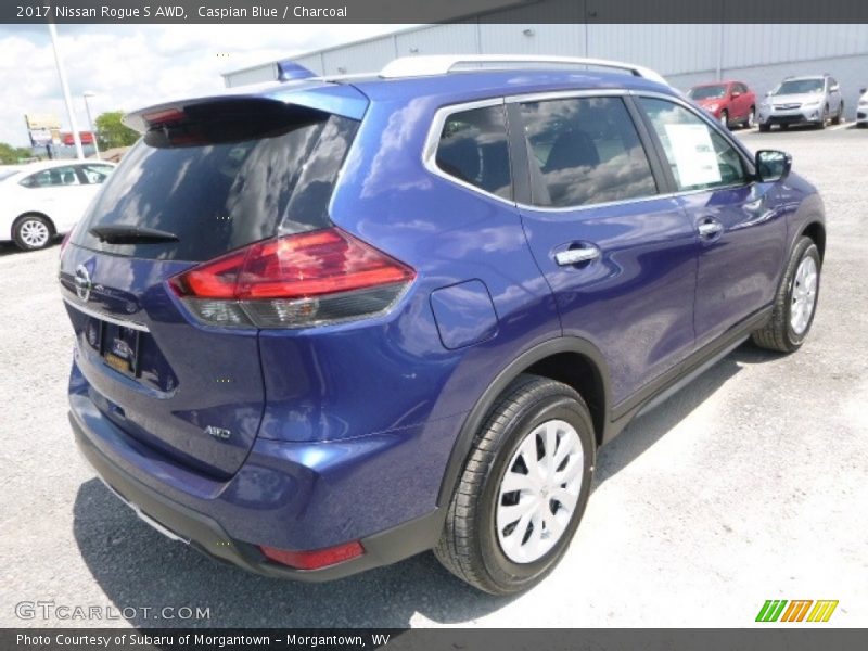 Caspian Blue / Charcoal 2017 Nissan Rogue S AWD
