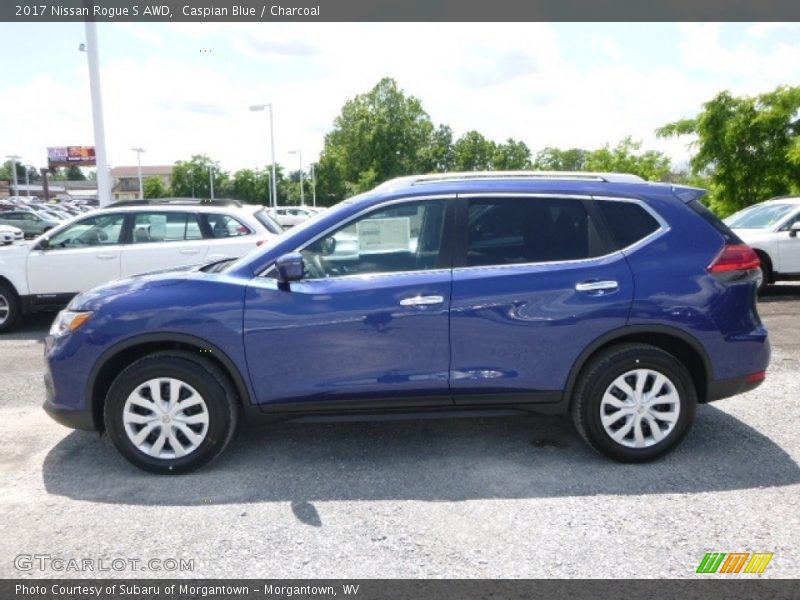 Caspian Blue / Charcoal 2017 Nissan Rogue S AWD