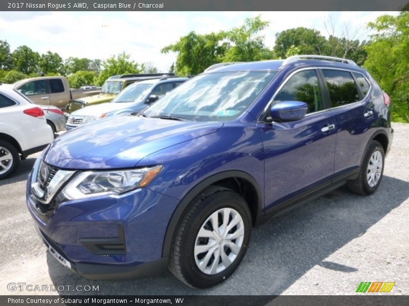 Caspian Blue / Charcoal 2017 Nissan Rogue S AWD