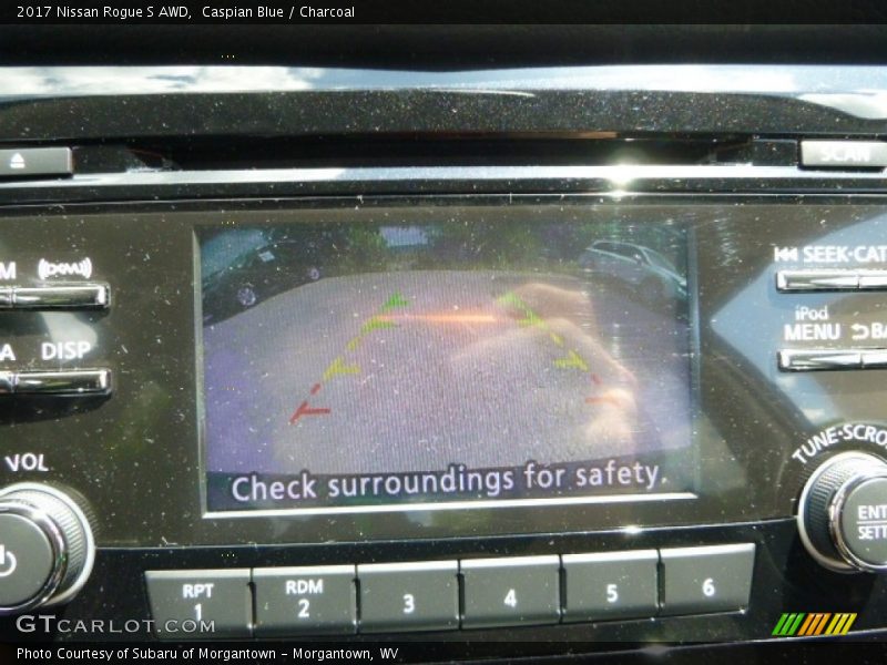 Caspian Blue / Charcoal 2017 Nissan Rogue S AWD