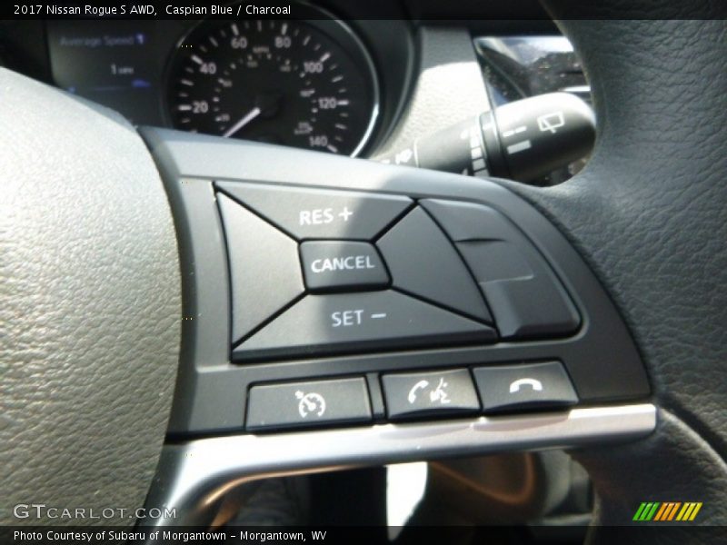 Caspian Blue / Charcoal 2017 Nissan Rogue S AWD