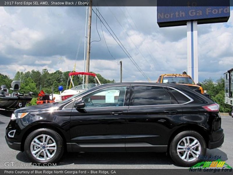 Shadow Black / Ebony 2017 Ford Edge SEL AWD