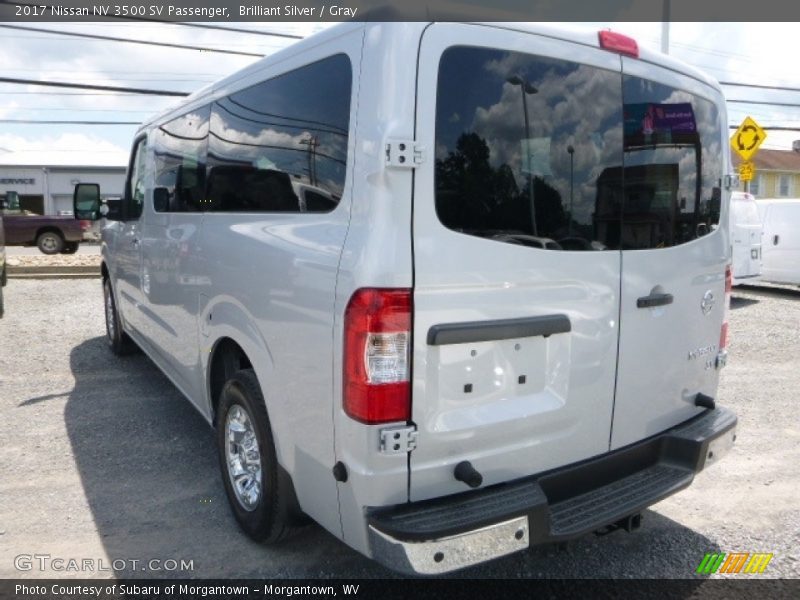 Brilliant Silver / Gray 2017 Nissan NV 3500 SV Passenger