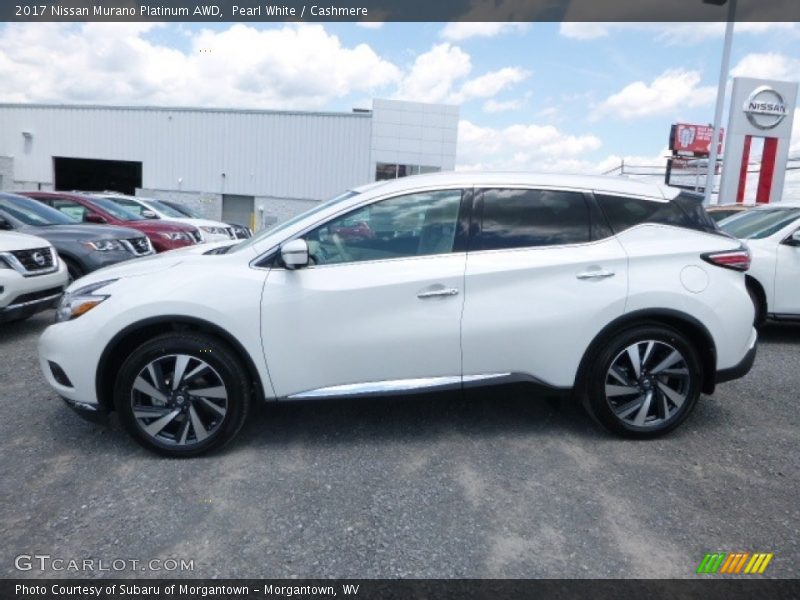Pearl White / Cashmere 2017 Nissan Murano Platinum AWD