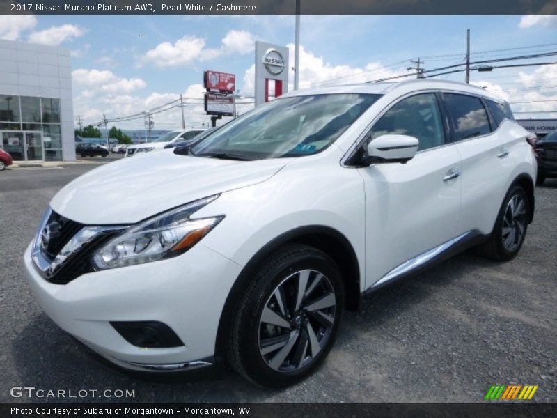 Pearl White / Cashmere 2017 Nissan Murano Platinum AWD