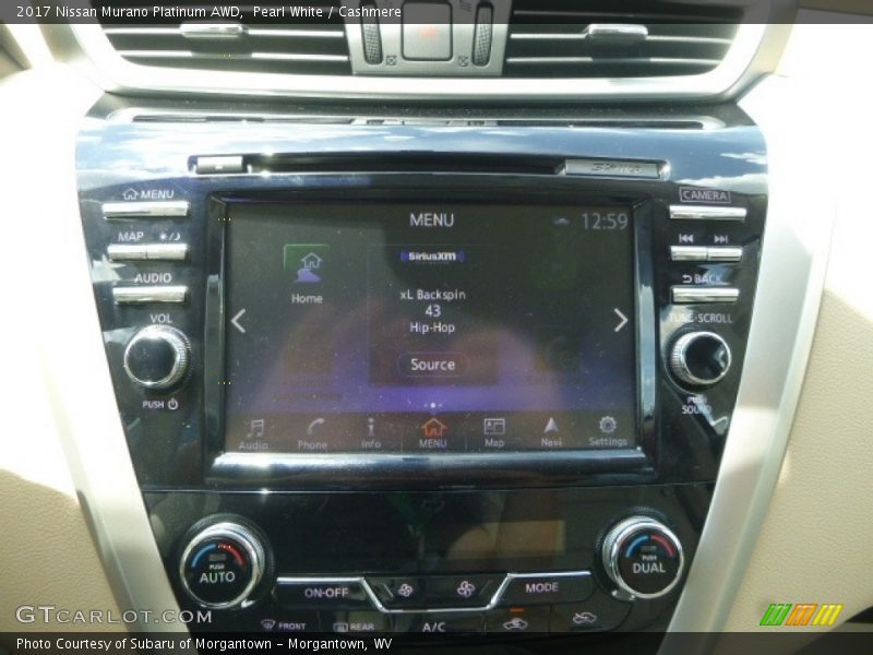 Pearl White / Cashmere 2017 Nissan Murano Platinum AWD