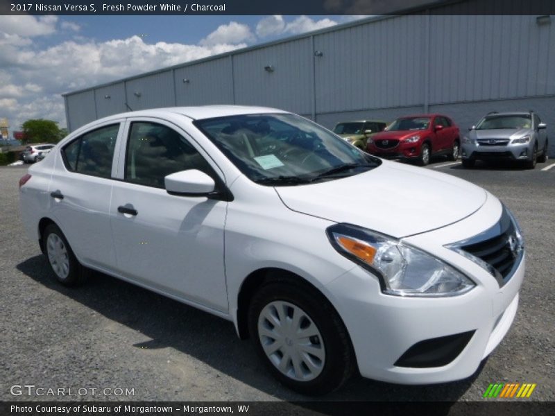 Fresh Powder White / Charcoal 2017 Nissan Versa S