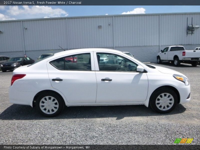 Fresh Powder White / Charcoal 2017 Nissan Versa S