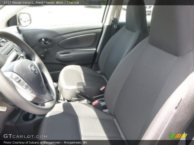 Fresh Powder White / Charcoal 2017 Nissan Versa S