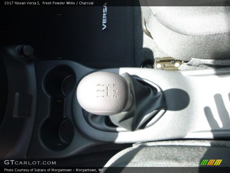 Fresh Powder White / Charcoal 2017 Nissan Versa S