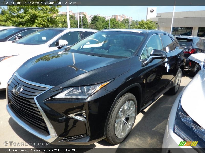 Caviar / Stratus Gray 2017 Lexus RX 350 AWD