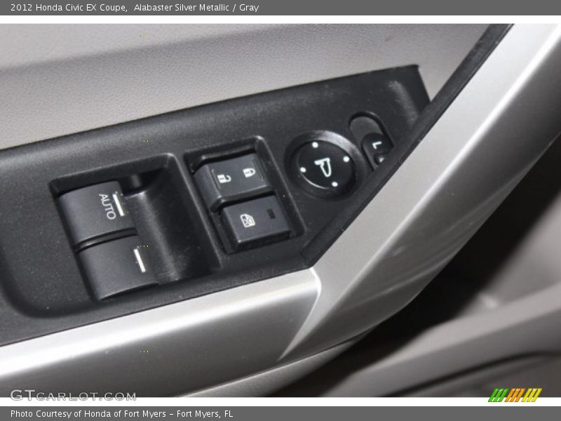 Alabaster Silver Metallic / Gray 2012 Honda Civic EX Coupe