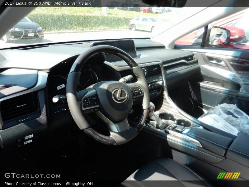Atomic Silver / Black 2017 Lexus RX 350 AWD