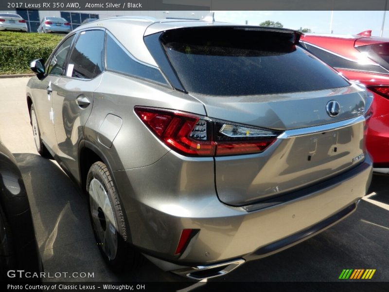 Atomic Silver / Black 2017 Lexus RX 350 AWD