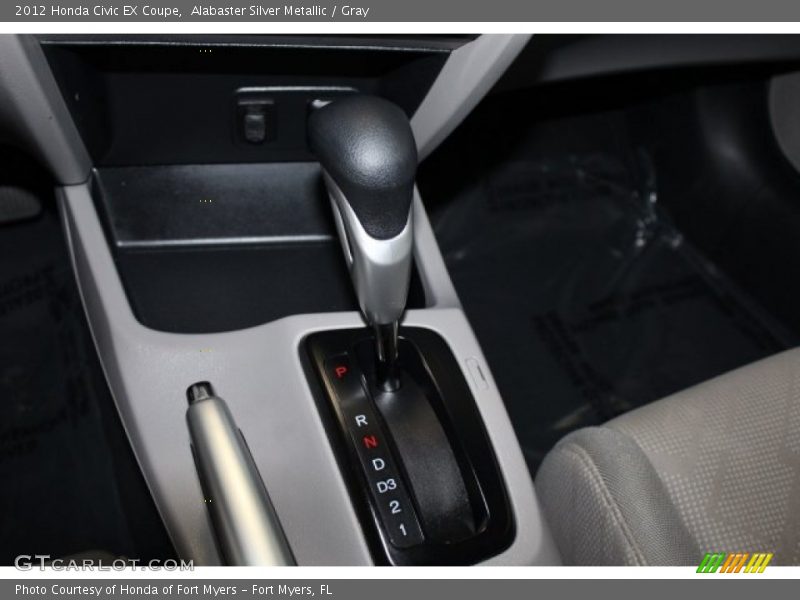 Alabaster Silver Metallic / Gray 2012 Honda Civic EX Coupe
