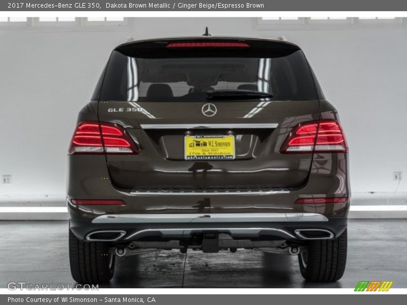 Dakota Brown Metallic / Ginger Beige/Espresso Brown 2017 Mercedes-Benz GLE 350