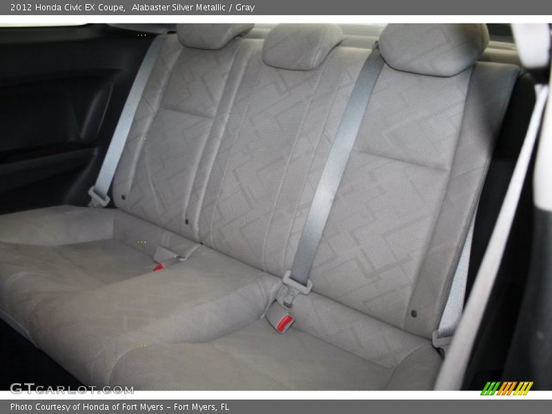 Alabaster Silver Metallic / Gray 2012 Honda Civic EX Coupe