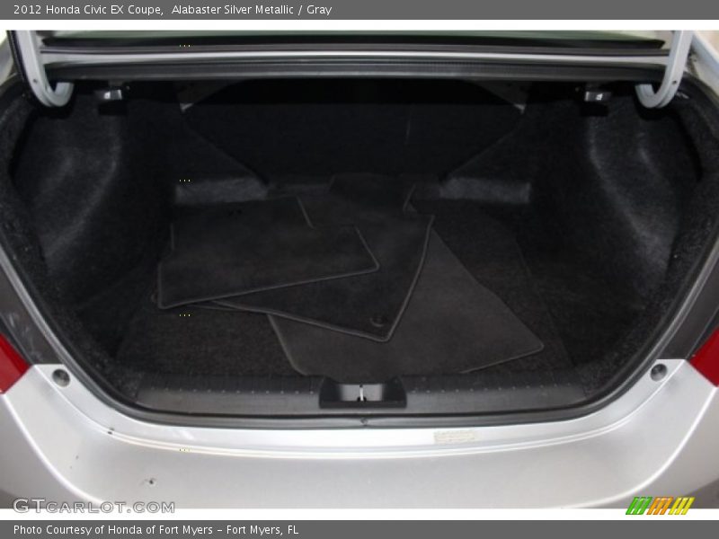 Alabaster Silver Metallic / Gray 2012 Honda Civic EX Coupe