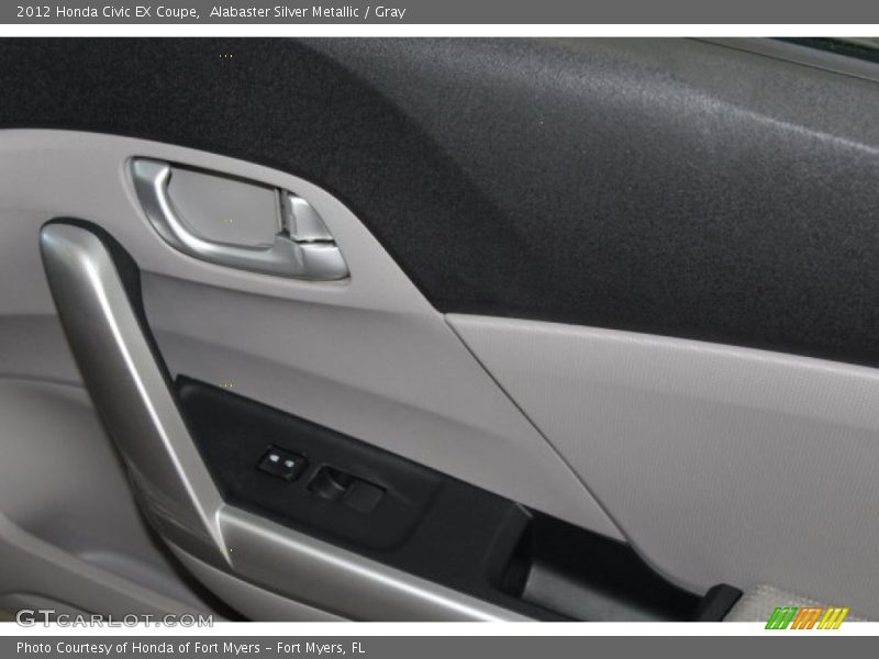 Alabaster Silver Metallic / Gray 2012 Honda Civic EX Coupe