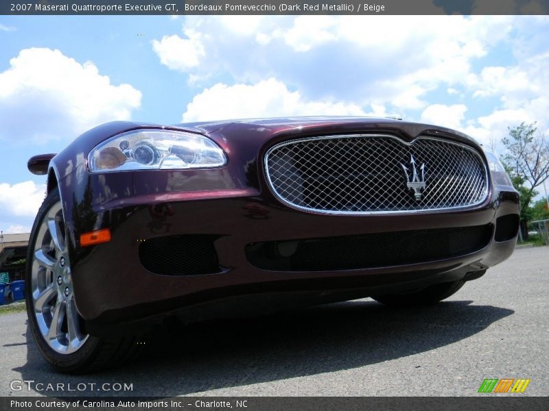 Bordeaux Pontevecchio (Dark Red Metallic) / Beige 2007 Maserati Quattroporte Executive GT