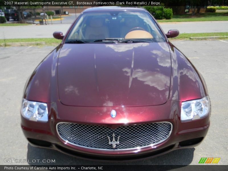 Bordeaux Pontevecchio (Dark Red Metallic) / Beige 2007 Maserati Quattroporte Executive GT