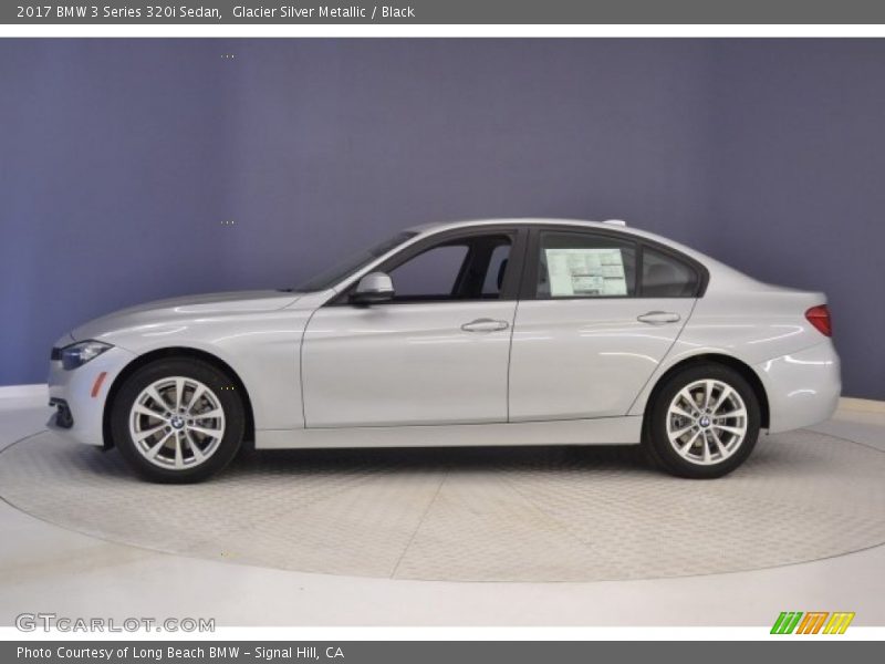 Glacier Silver Metallic / Black 2017 BMW 3 Series 320i Sedan