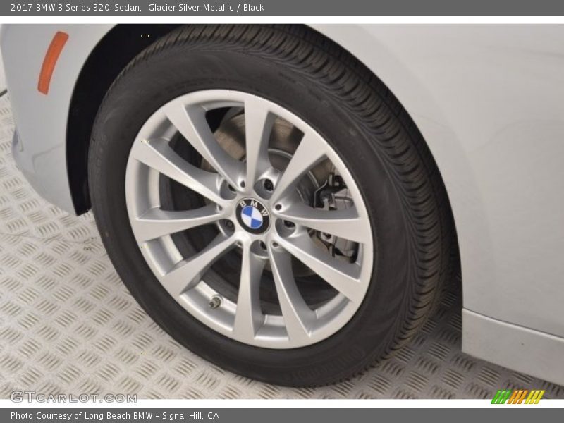Glacier Silver Metallic / Black 2017 BMW 3 Series 320i Sedan
