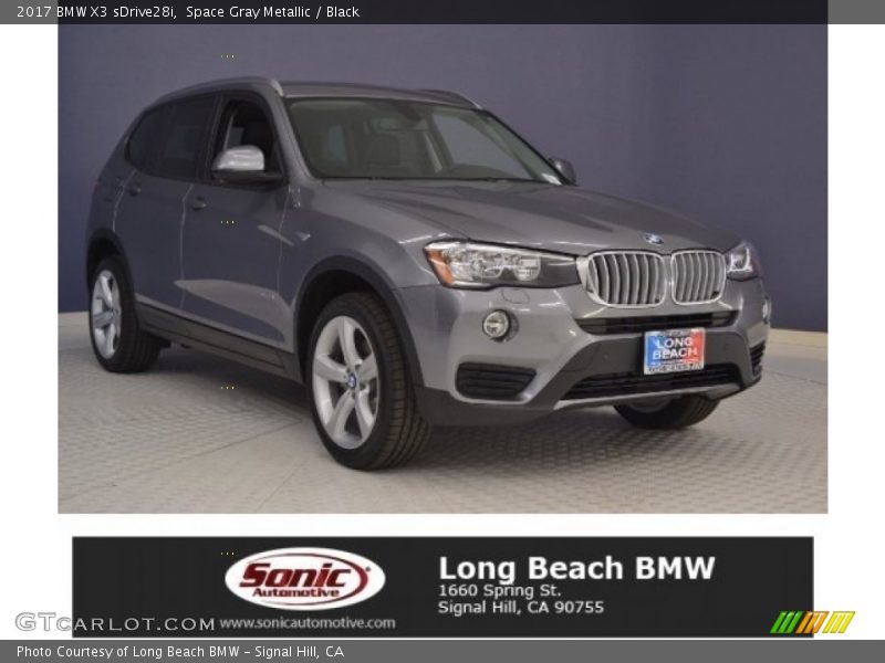 Space Gray Metallic / Black 2017 BMW X3 sDrive28i